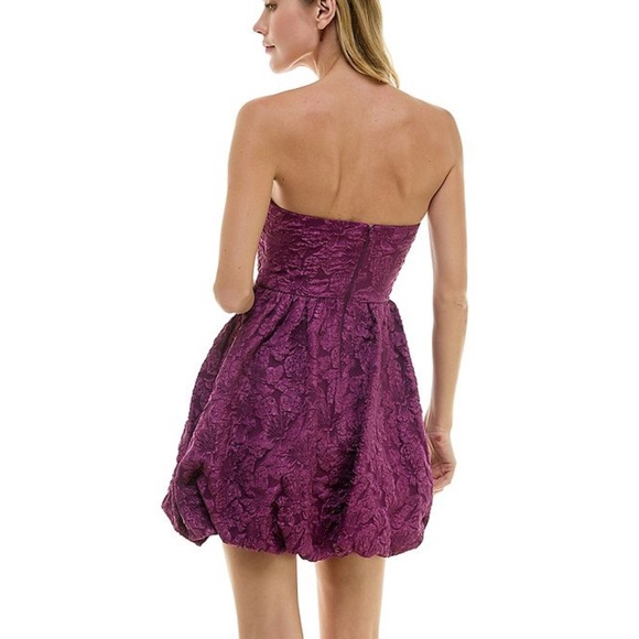 NWT Sweet Magenta Strapless Bubble Corset top Party Dress by Invitee - Picture 6 of 6